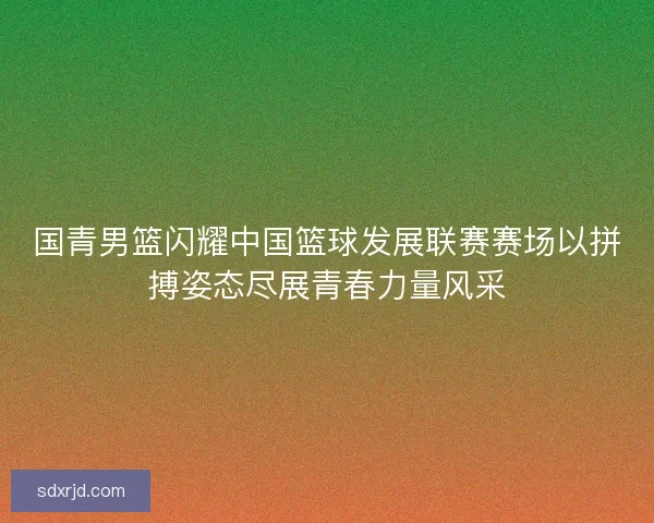 国青男篮闪耀中国篮球发展联赛赛场以拼搏姿态尽展青春力量风采